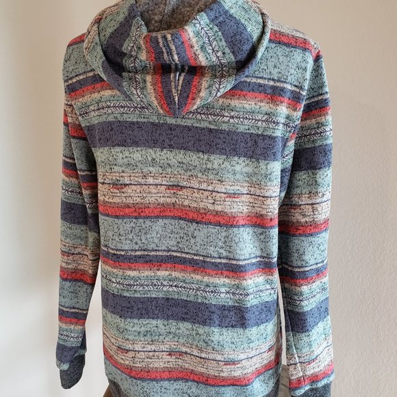 Depart West Women's Aztec Pullover Hoodie Size Small Super Soft Polyester Fleece - Picture 4 of 10